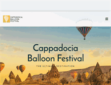 Tablet Screenshot of cappadociaballoonfestival.com